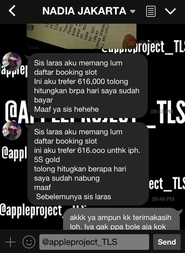 TESTI NABUNG IPHONE DI APPLE PROJECT TLS 💕😍 BERMINAT NABUNG? LANGSUNG LINE AJA 💙💜
