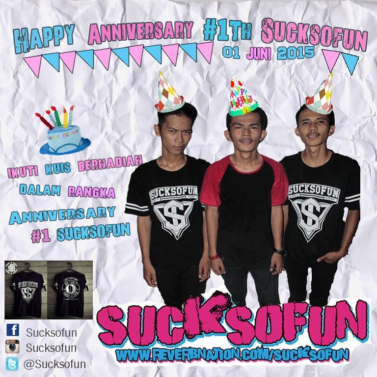 Today! Happy #Anniversary1thSucksofun . Thanks and longlife my family! ;)