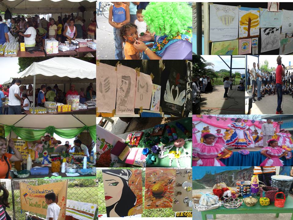 Venta de Productos.Pinta Caritas.Exposición y Venta de Dulces
Canto GrupodeDanza Exposición manualidades <a href="/DivCulTach/">Div. Cultura Táchira</a>