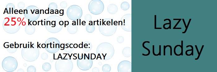 Bestel vanavond met 25% korting op ALLES! Gebruik kortingscode: LAZYSUNDAY hetzeephuis.nl  #korting #beauty