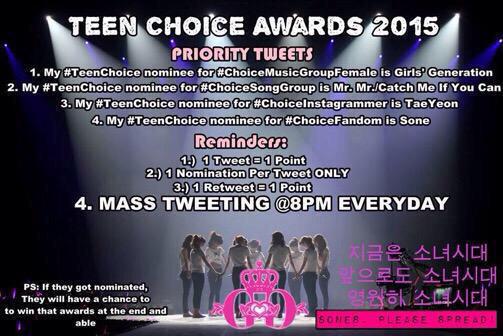 shiner_shine's tweet photo. #SONE go vote for #ChoiceFandom , #ChoiceInstagrammer , #ChoiceMusicGroupFemale and #ChoiceSongGroup too ... 💗💗💗💗 http://t.co/kgYv5HedP4