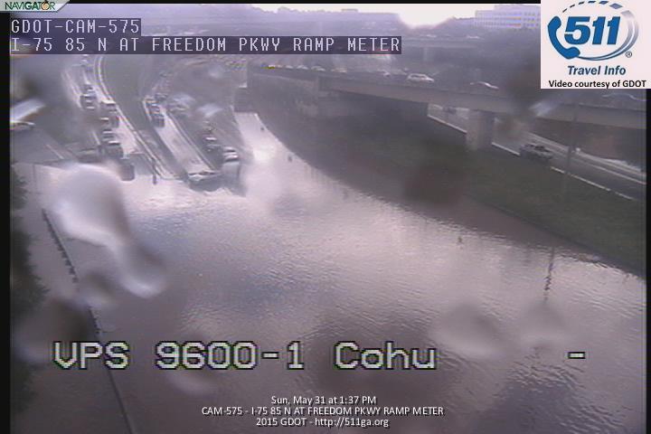 ajc's tweet image. UPDATE: Downtown Connector reopened following flooding caused by water main break on-ajc.com/1FN6CpU