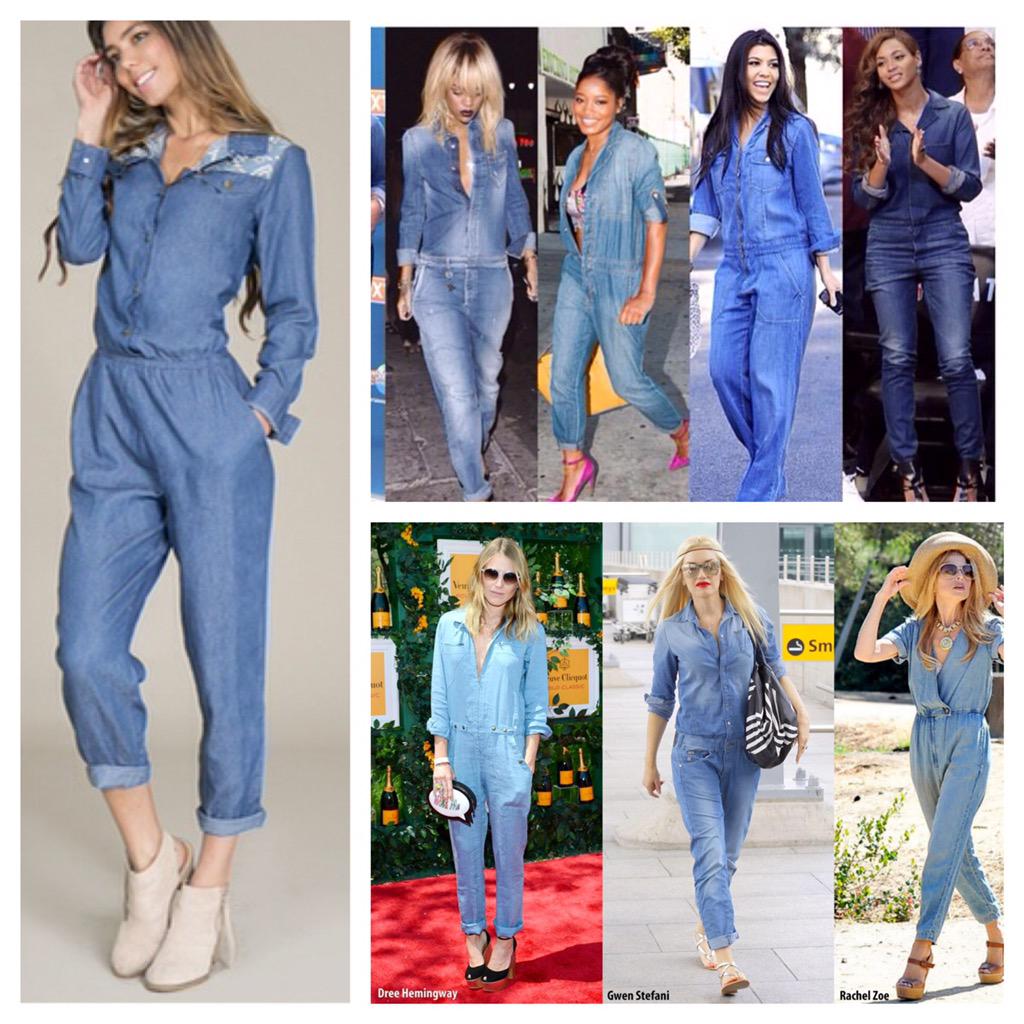 80s denim jumpsuit
