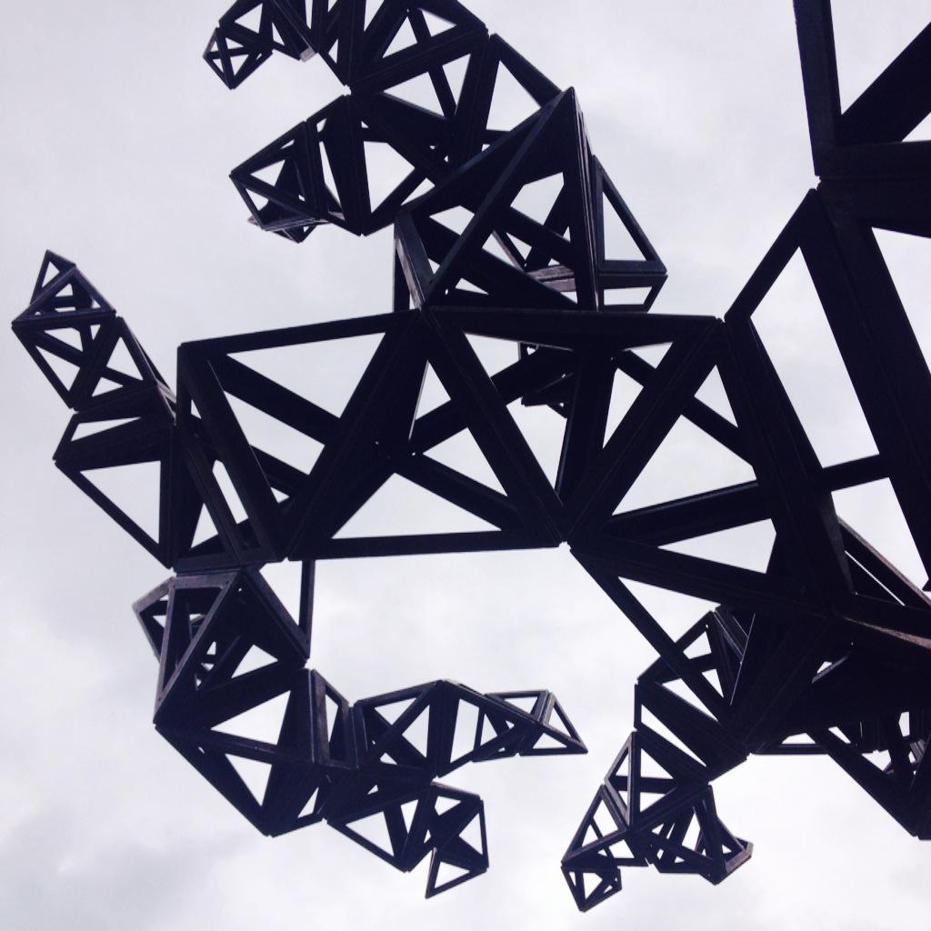 _MondayClub's tweet image. Getting ready for the Summer Exhibition @royalacademy #sculpture #brightstripes opens 8th June