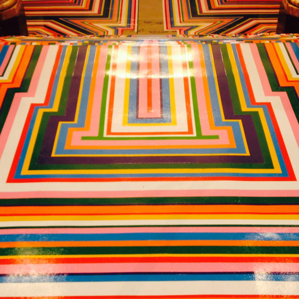 _MondayClub's tweet image. Getting ready for the Summer Exhibition @royalacademy #sculpture #brightstripes opens 8th June