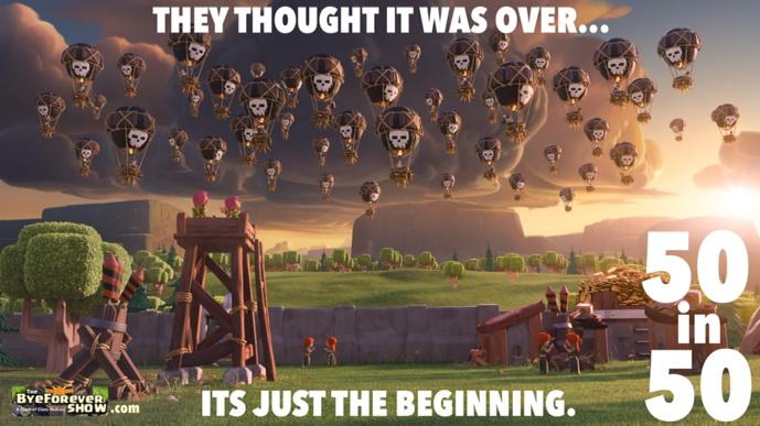 RigolettoClash's tweet photo. First time in Clash of Clans history.  A full clan of 50 players save their last attack for the last 50 seconds http://t.co/89V6s2TCFF