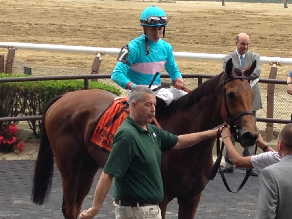 Needles56's tweet photo. #LadyEli gets it done in the #WonderAgain today at #Belmont http://t.co/My0xYPD1lX