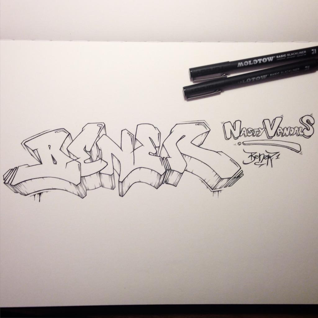 BeNeR1Graffiti's tweet photo. Lil' sketch... #graffiti #blackbook #graff #lettering #stylewriting #NVSfam http://t.co/Bl3Y7XSyXN
