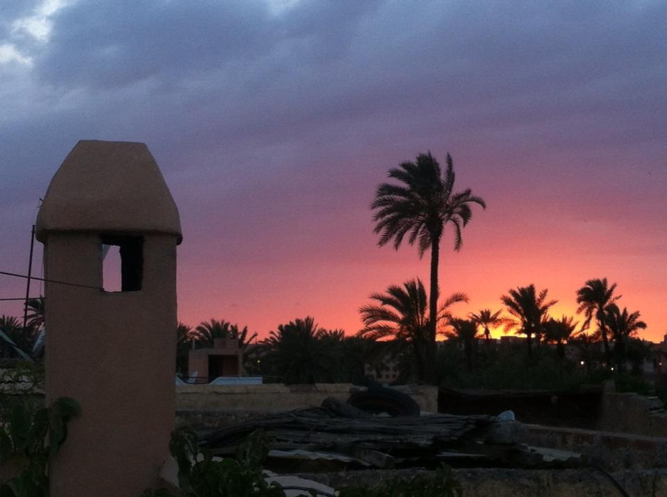 Beautiful sunset tonight from the terrace. #marrakech #riadchameleon