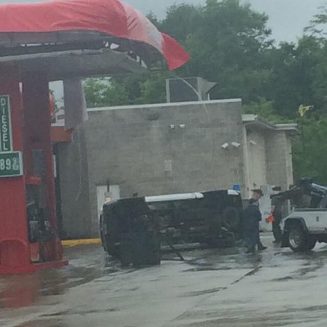 Incredible! Severe t'storm flips truck in Hermitage PA *exactly* 30 yrs