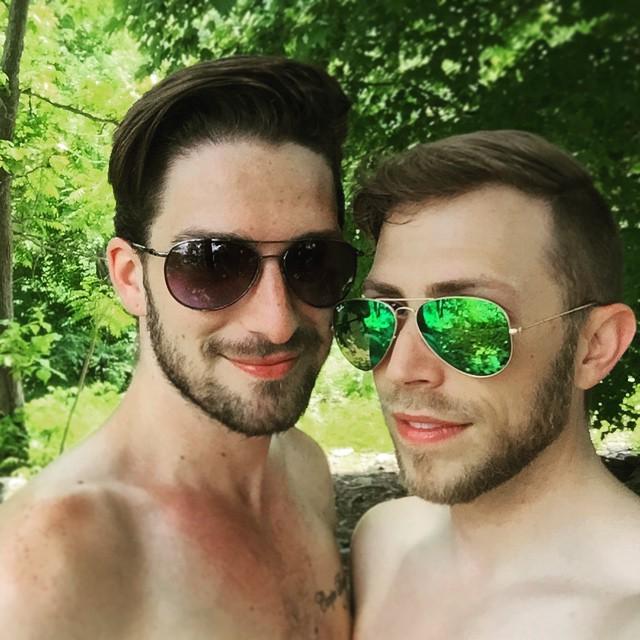 AgnesBellamy's tweet photo. #island #canoe #instagay #scruff #beard #bae #lake #gay #gaysinthewoods #gaycouple #gaysof… http://t.co/46GFUM9aWW http://t.co/qFOXm7NXZy