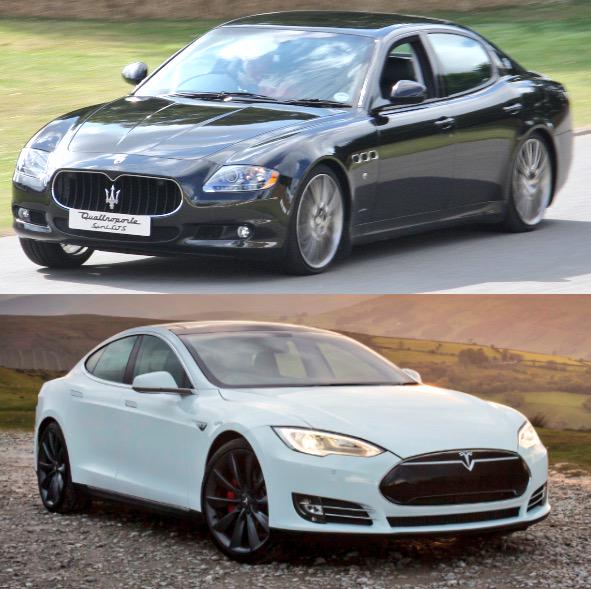 AutoComparisons's tweet image. Maserati Quattrosporte S or Tesla Model S?