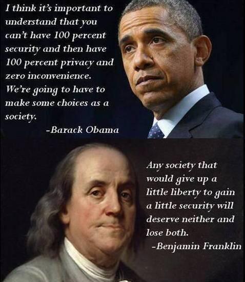 LibertarianWing's tweet photo. Liberty > Security #EndThePatriotAct http://t.co/vpc9Yr0kac