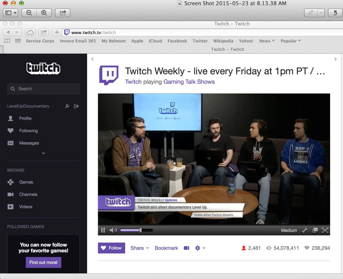 LevelUpMovie's tweet image. Thanks so much @djWHEAT @Soma @FishStix @Atrioc for shout out! @TwitchTV #TwitchWeekly We appreciate live screening!