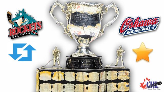 CHLMemorialCup's tweet photo. Let's see who has more fans following tonight! RT for @Kelowna_Rockets, FAV for @Oshawa_Generals! #MCMemorialCup http://t.co/Izs6xM4lMP