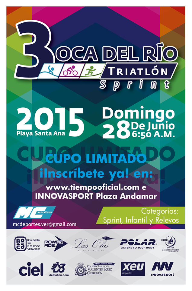 Detriatlon's tweet photo. ¡YA VIENE! El triatlón Sprint de Boca del río http://t.co/sCcqRZKeyR http://t.co/9Os5WptTcj