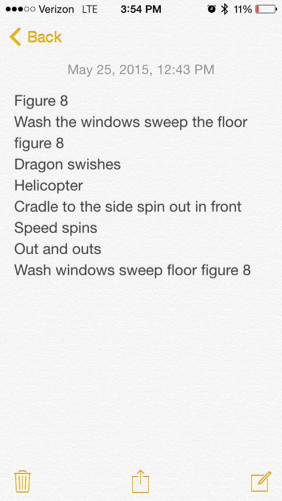 macguard's tweet image. Here's the routine! Try outs Wednesday