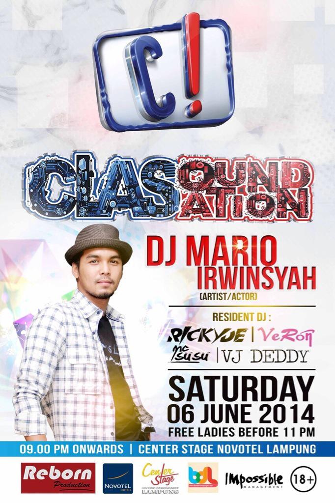 djdennyabal's tweet photo. This Saturday,06.06.15 @centerstagelmpg w/ @marioirwinsyah impossiblemanagement @udoekal http://t.co/pujEyFPeAg