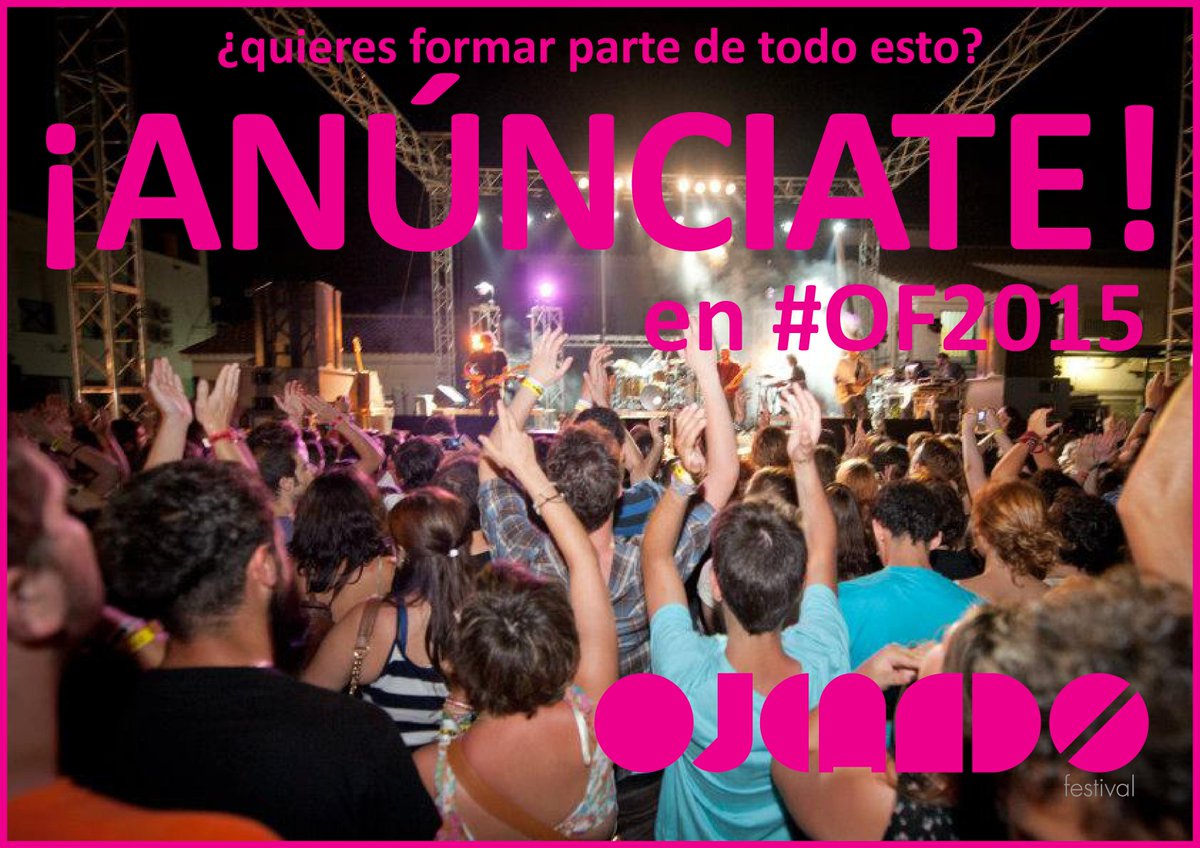 OjeandoFestival's tweet photo. ¿Eres de #OF2015? ¿Quieres anunciarte? ¿Eres una marca? ¿Tienes un negocio? Este es tu sitio http://t.co/JlHTkWlzY2 http://t.co/eCjHIA1VLa