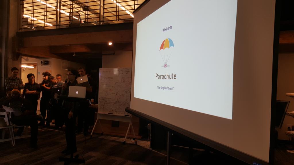 edithyeung's tweet photo. Parachute - Uber for Global Talents #HackImmigration http://t.co/UPJnI5mdsq
