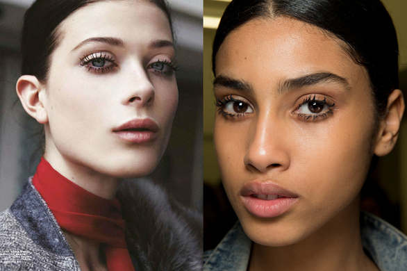 VogueRunway's tweet photo. When it comes to mascara, clumps are in: http://t.co/A5YY0dbH6W http://t.co/IxjT0kBsiY