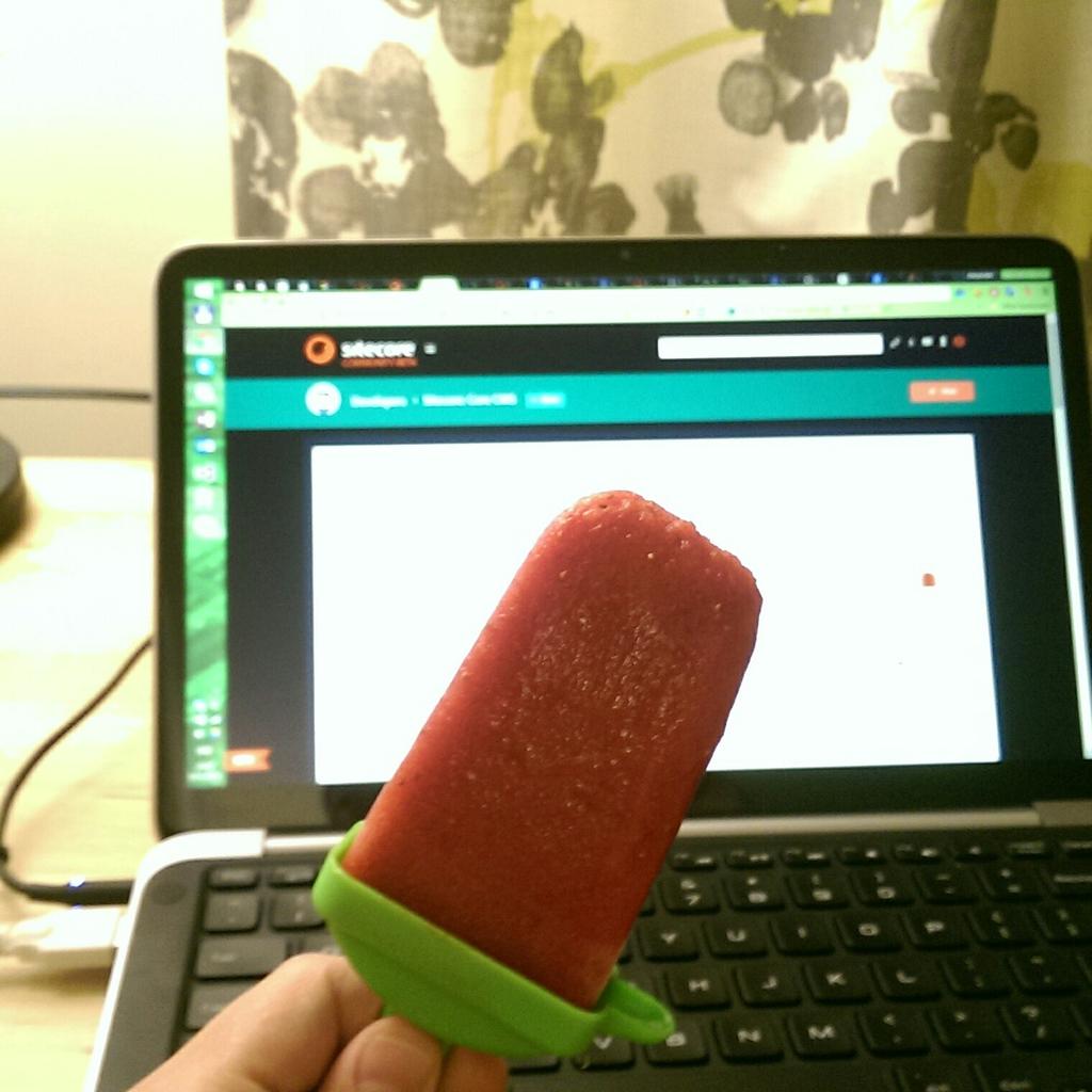 asmagin_'s tweet photo. Evening review of #SitecoreCommunity forum goes much better with strawberry-lemon ice-cream 😋🍦🍧🍨 #sitecore 📝📺📧 http://t.co/chGHYZtZI8