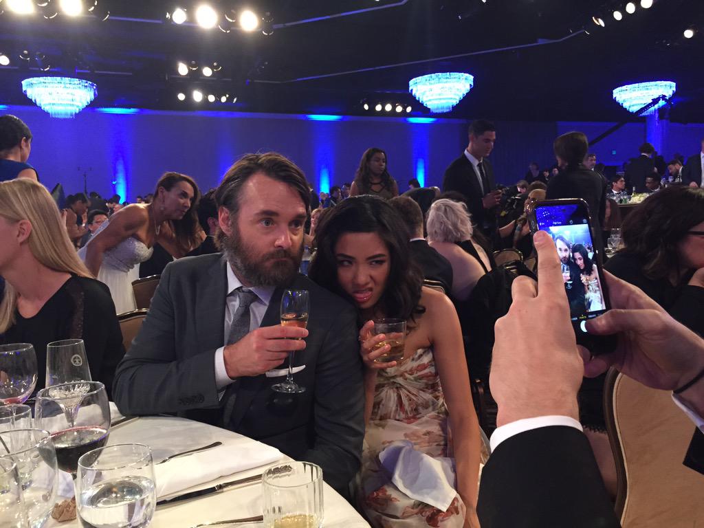 debrabirnbaum's tweet photo. Will Forte and @ConstanceWu taking their consolation photo. #CriticsChoice #CCTAs http://t.co/FuGt2DCbm0
