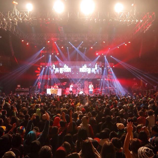 Algo de hoy #KingKongClick en #TeatroCaupolican Siempre Vivo Reggae @VivoReggae tremenda energía!!