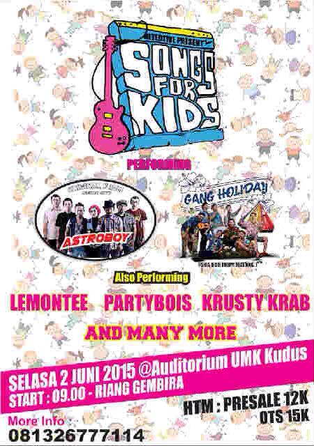 Today RT <a href="/GANG_HOLIDAY/">GANG H0</a>: Songs for kids. Kudus 2 juni 2015!