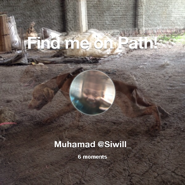 Find me on #Path now! Go to: path.com! #thepersonalnetwork