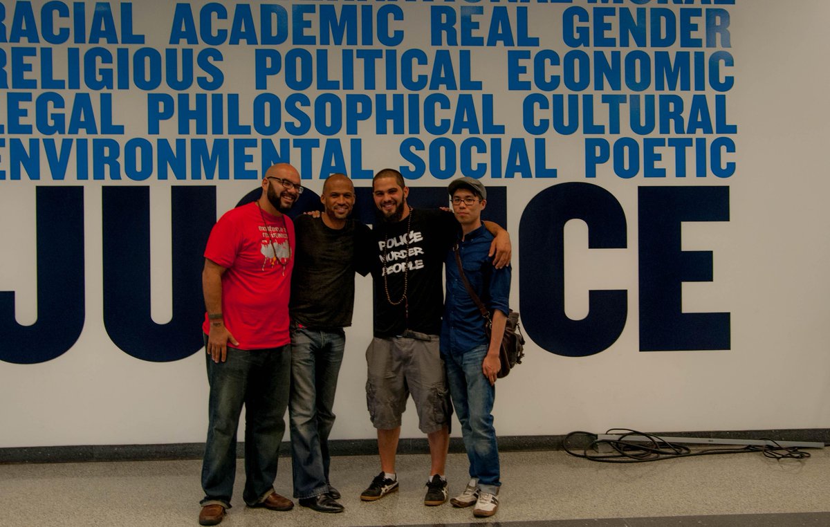carltonwilliams's tweet photo. Boston mob at #LeftForum2015 at @JohnJayCollege with @ErocUrbanShaman and @tanakatalk http://t.co/C5g8ytDlo3