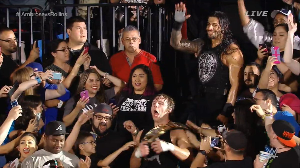 WrestlingNewsCo's tweet image. #WWE #WWEChamber results wrestlingnews.co/wwe-eliminatio… - DEAN AMBROSE WINS BY DQ. ROLLINS RETAINS. AMBROSE TAKES THE TITLE.