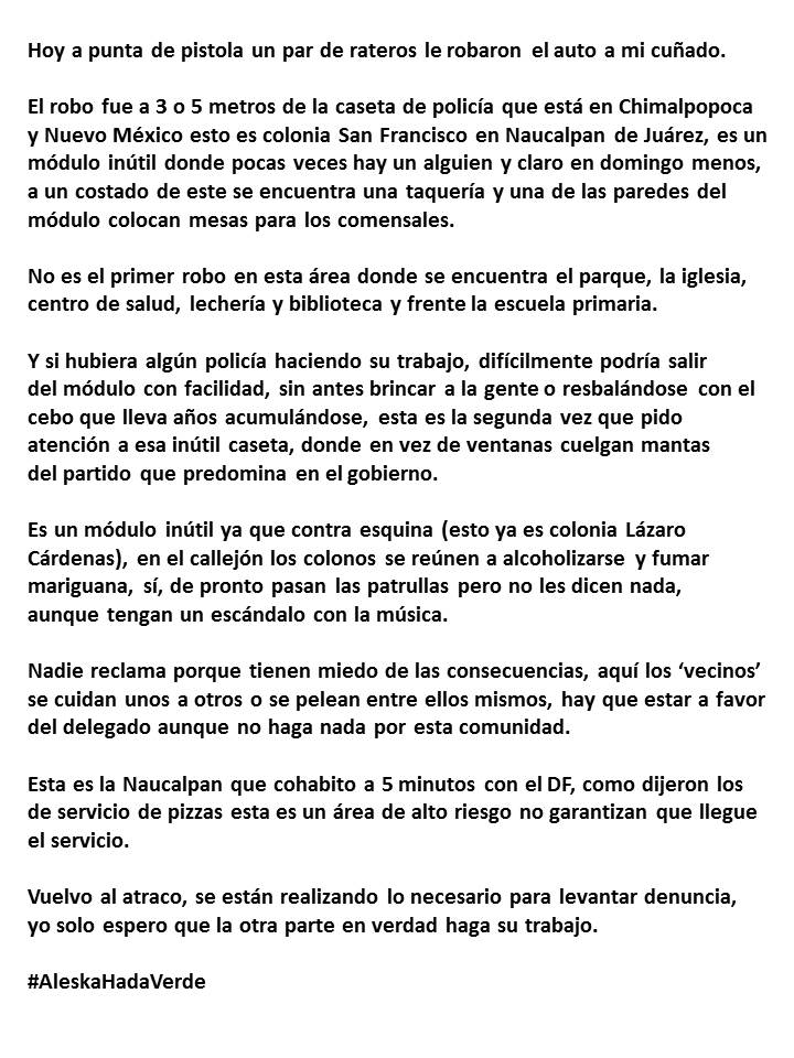 Módulo de policia inútil. <a href="/SoyNaucalpan/">Soy Naucalpan</a> <a href="/NaucalpanGob/">Naucalpan de Juarez</a>