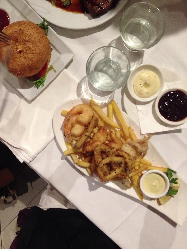 love the steak, burger and fish&amp;chips here 😍 | Cyren Darling Harbour, Sydney