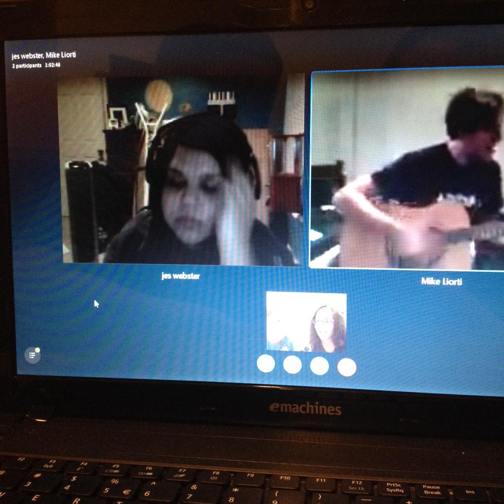 abbylynjones's tweet image. @RosedaleMike @RosedaleMusic Skype time with Mike &amp;amp; Jes! #rosedalemusic #mikeisawesome