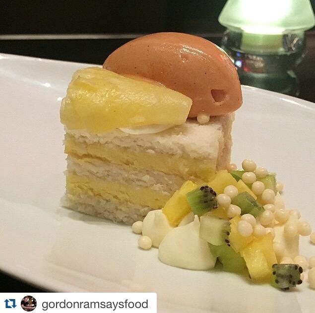 Coconut Cake for #dessert at #gordonramsaysteak #EEEEEATS @parisvegas