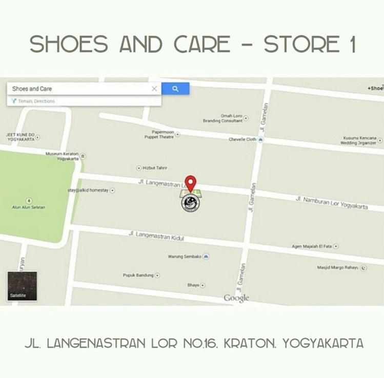 Nah, ini peta lokasi store 1. Hanya bbrp langkah dari alun2 kidul!