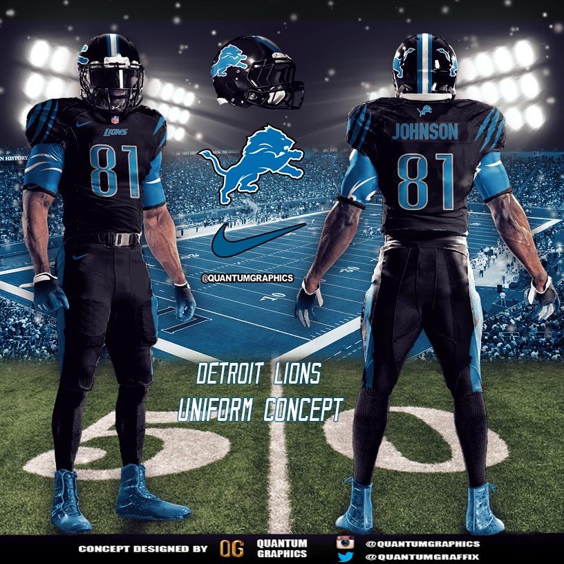 Quantum Graphics on X: 'Detroit Lions Uniform Concept!! #Lions