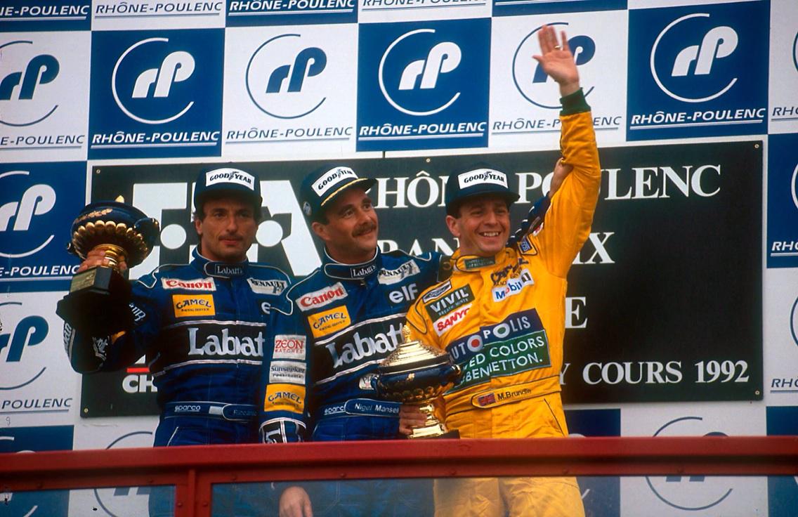 Happy birthday Martin Brundle ! here in 1992 