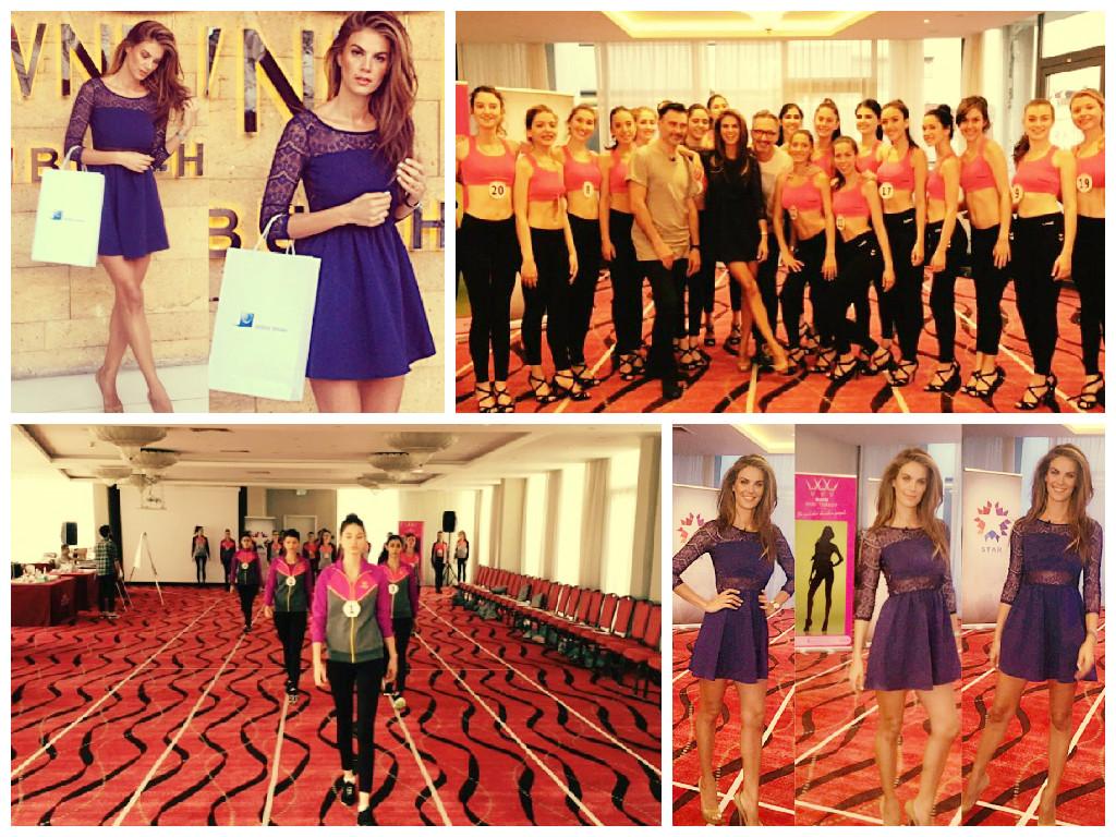 2) Kadifekale Salonu'nda dün gerçekleştirilen prova esnasında, ünlü manken Tülin Şahin'i ağırladık. #missturkey2015