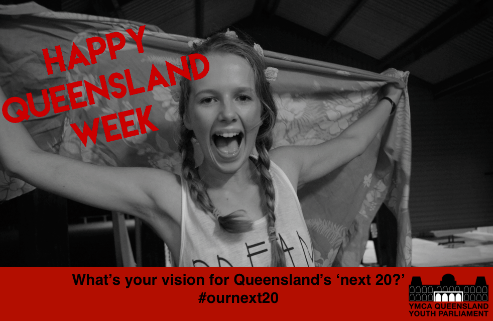 YMCA_QYP's tweet photo. Happy #queenslandweek from QYP team. We've got big plans for #ournext20 and the future of QLD too! #qldpol #qldweek http://t.co/TbkYUC0ClO