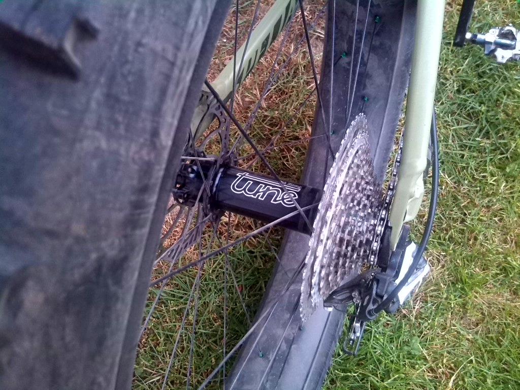 Fat bike cycling with dog,thanks,Hagen Adams from Germany