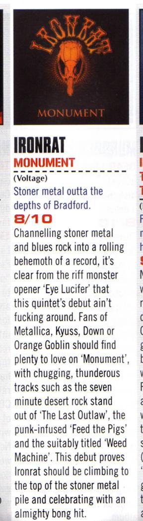 voltagerecords's tweet photo. Awesome review and feature for Ironrat's debut album in Big Cheese Mag this month! http://t.co/j8JTZlyV2M