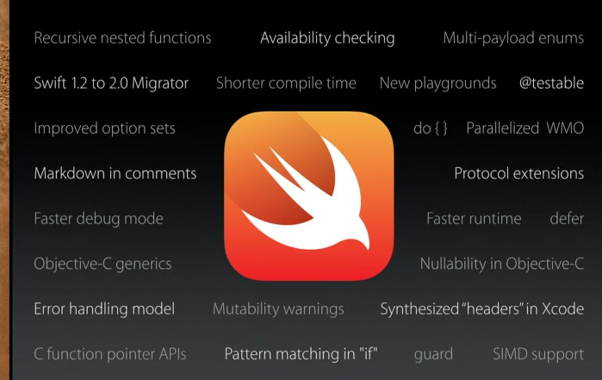 thenextweb's tweet photo. Apple announces Swift 2, will be open sourced http://t.co/vB5C1Y788A http://t.co/JTHaTqMZIp