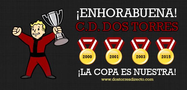 DTDirecto's tweet photo. Queremos felicitar de una manera especial a nuestro @cddostorres por su triunfo en la copa diputación. ¡ENHORABUENA! http://t.co/RipozN35mN