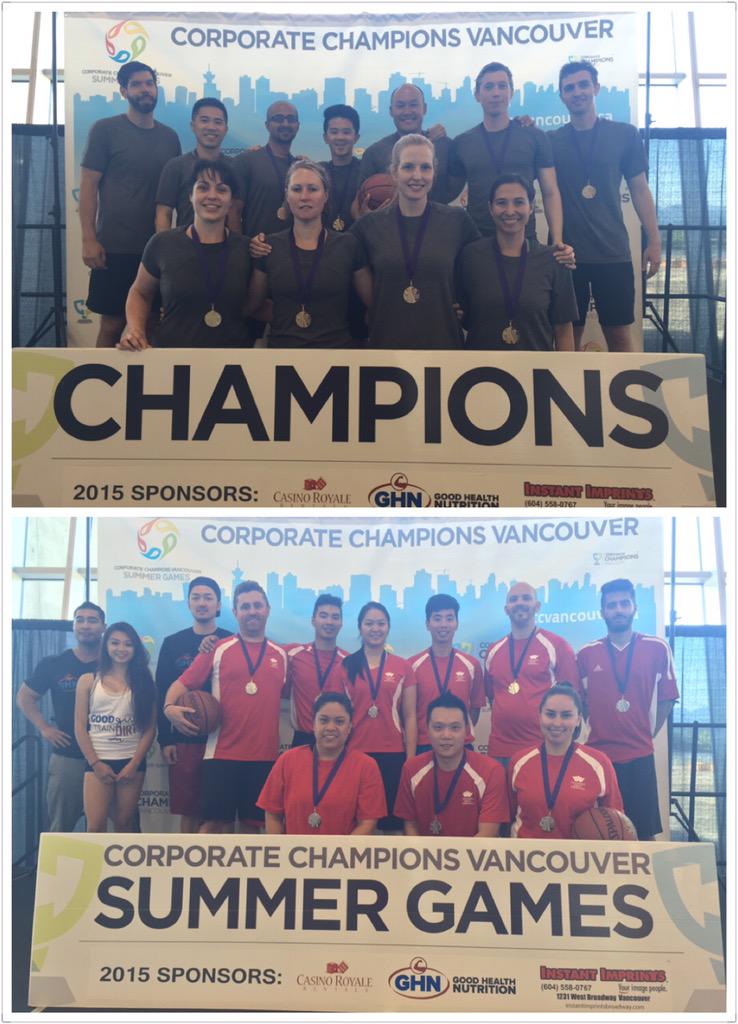 #CCVbasketball Rec Division Results are UP! 
1st Place: <a href="/lululemon/">lululemon</a>
2nd: @canadiandirect 
Presented by <a href="/GH_Nutrition/">Gill Hooper</a>