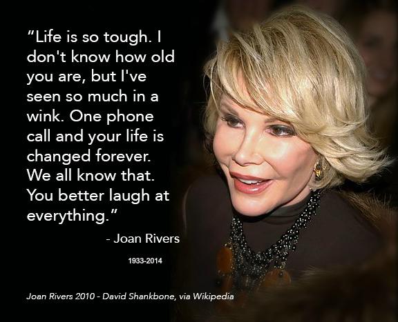 Happy Birthday to the late Joan Rivers. May she rest in peace and her humor live on.  