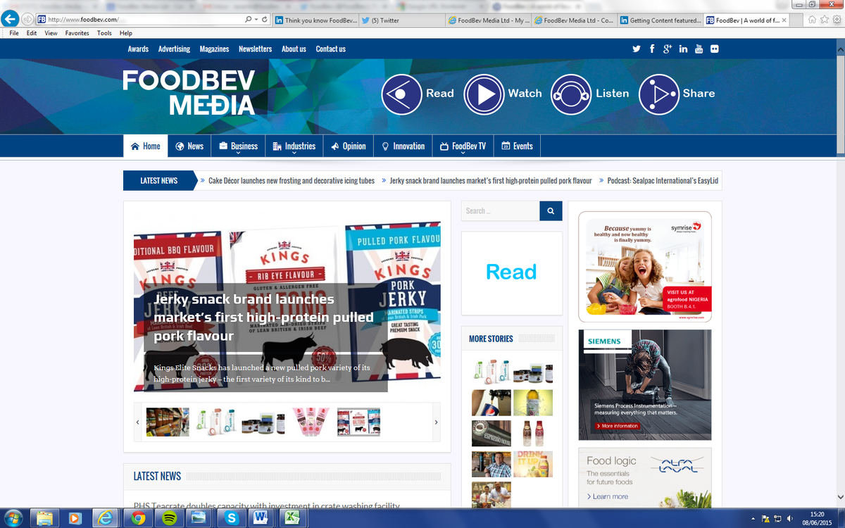 FoodBev's tweet photo. We have a whole new website. Designed to access information more ways than ever. What do you think? #FBevolving http://t.co/lhpNrZfejF
