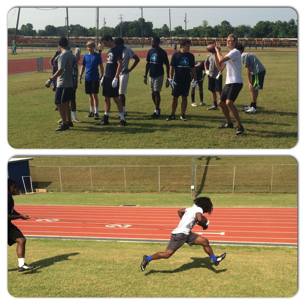 AirlineFBcamp's tweet photo. Week 2 of summer workouts! #HornsUp #GoVikes http://t.co/3ShRFSd44h