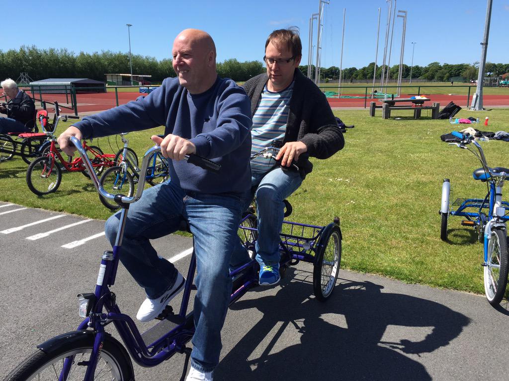 JMH71's tweet photo. Great session at Wheels for All @activesefton #conquerstroke with #amazing stroke survivors @StrokeAssocNW http://t.co/LMUTeCckHd